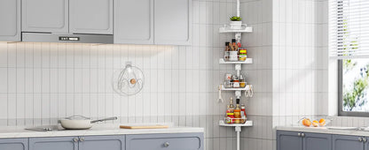 4-Tier Corner Storage Shelf – Space-Saving Multi-Purpose