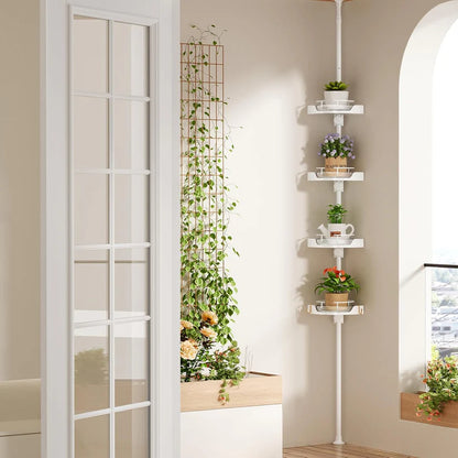 4-Tier Corner Storage Shelf – Space-Saving Multi-Purpose