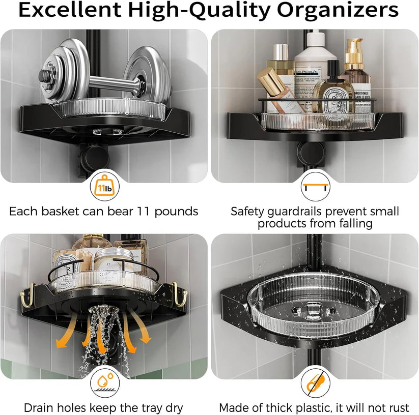 4-Tier Corner Storage Shelf – Space-Saving Multi-Purpose