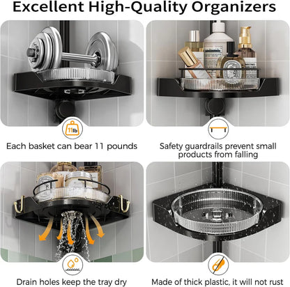 4-Tier Corner Storage Shelf – Space-Saving Multi-Purpose