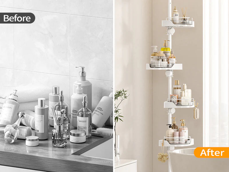 4-Tier Corner Storage Shelf – Space-Saving Multi-Purpose