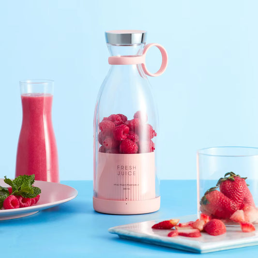 Portable USB Rechargeable Juicer Bottle – Fresh Juice Anytime