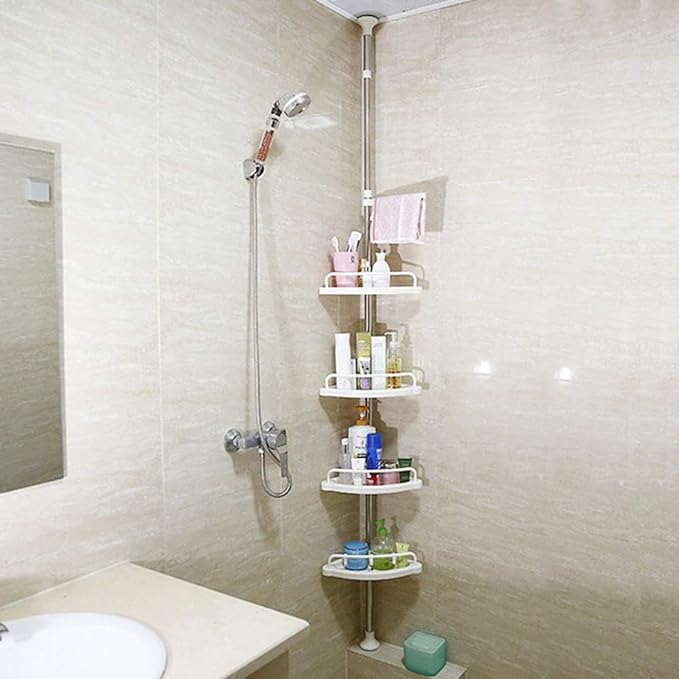 4-Tier Corner Storage Shelf – Space-Saving Multi-Purpose