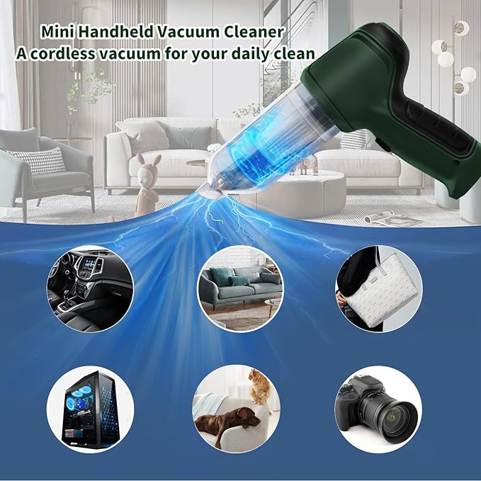 Handheld Mini Vacuum Cleaner – Powerful Portable Dust Remover