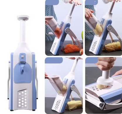 5-in-1 Manual Vegetable Slicer & Chopper with Storage Box